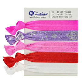 دستبند دخترانه Spandex Colorful Hair Polyester Spandex Elastic Band Band