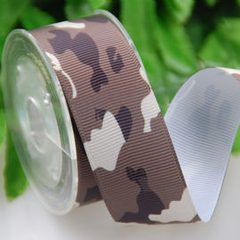 Grosgrain Polyster Ribbon، Sublimation 25cm بسته بندی هدیه روبان استتار روبان