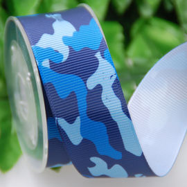 Grosgrain Polyster Ribbon، Sublimation 25cm بسته بندی هدیه روبان استتار روبان