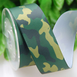 Grosgrain Polyster Ribbon، Sublimation 25cm بسته بندی هدیه روبان استتار روبان